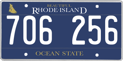 RI license plate 706256