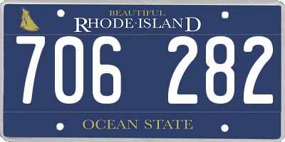 RI license plate 706282