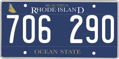 RI license plate 706290