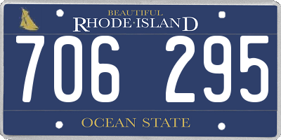 RI license plate 706295