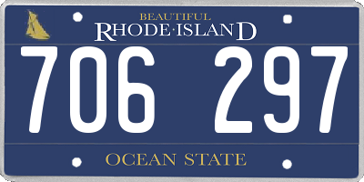 RI license plate 706297