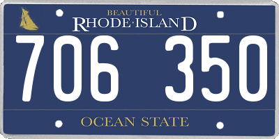 RI license plate 706350