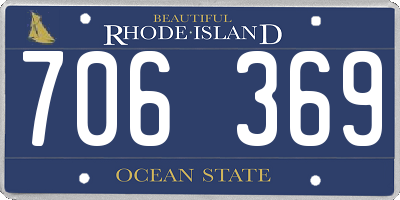 RI license plate 706369