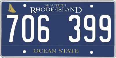 RI license plate 706399