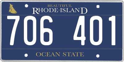 RI license plate 706401