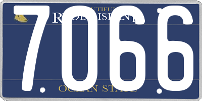 RI license plate 7066