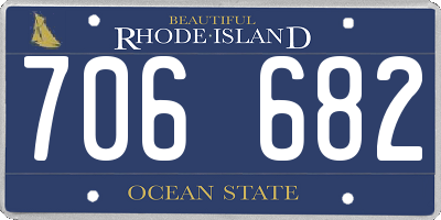 RI license plate 706682