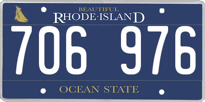 RI license plate 706976
