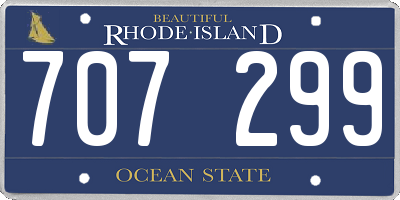 RI license plate 707299