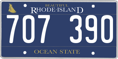 RI license plate 707390
