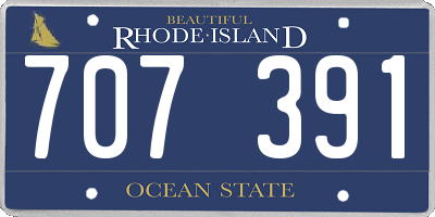 RI license plate 707391