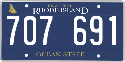 RI license plate 707691