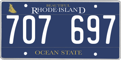 RI license plate 707697