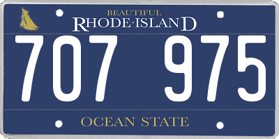 RI license plate 707975