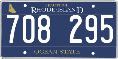 RI license plate 708295