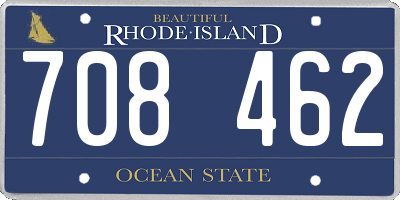 RI license plate 708462