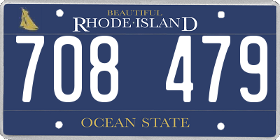RI license plate 708479