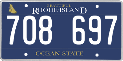 RI license plate 708697