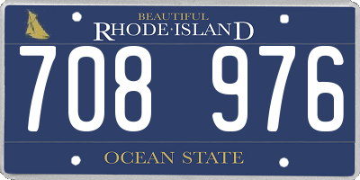 RI license plate 708976