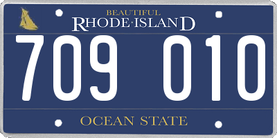 RI license plate 709010