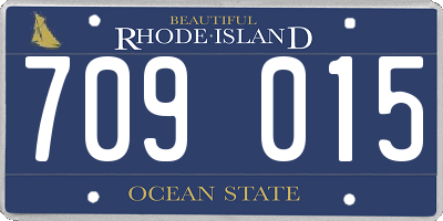 RI license plate 709015