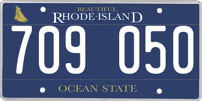 RI license plate 709050