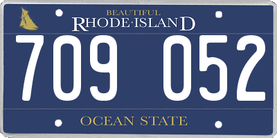 RI license plate 709052