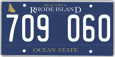 RI license plate 709060