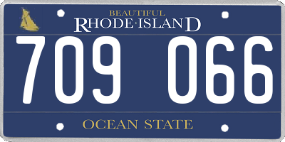 RI license plate 709066
