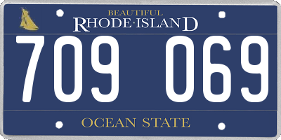 RI license plate 709069