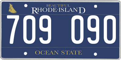 RI license plate 709090