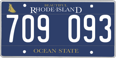 RI license plate 709093