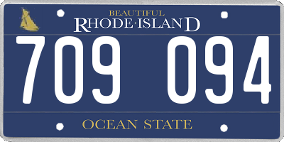 RI license plate 709094