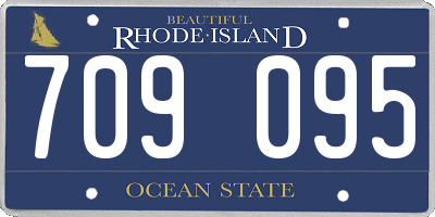 RI license plate 709095