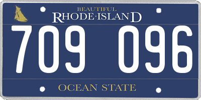 RI license plate 709096