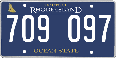 RI license plate 709097