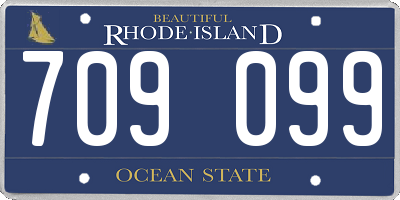 RI license plate 709099