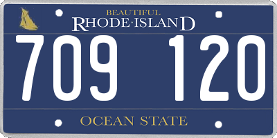 RI license plate 709120