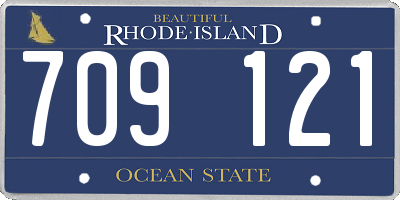 RI license plate 709121