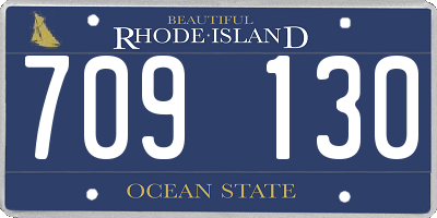 RI license plate 709130