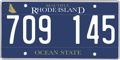 RI license plate 709145