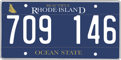 RI license plate 709146