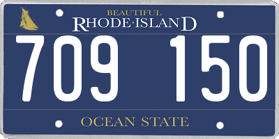 RI license plate 709150