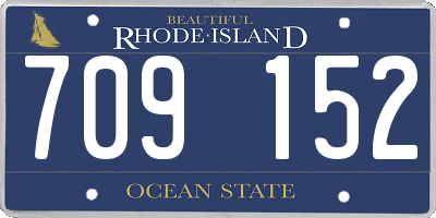 RI license plate 709152