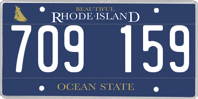 RI license plate 709159