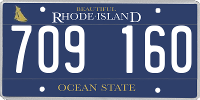 RI license plate 709160