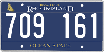 RI license plate 709161
