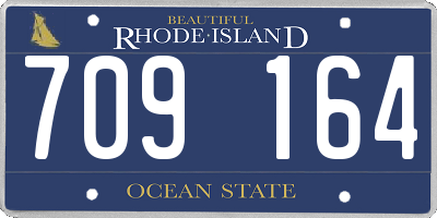 RI license plate 709164