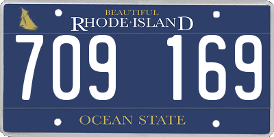 RI license plate 709169