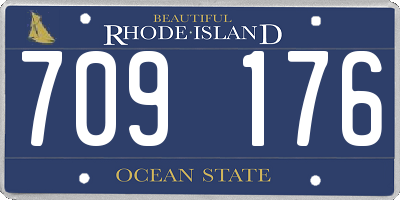 RI license plate 709176